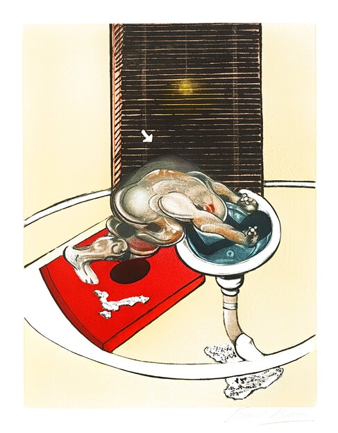 L'homme Au Lavabo  /  Figure At a Washbasin 1978 Limited Edition Print - Francis Bacon