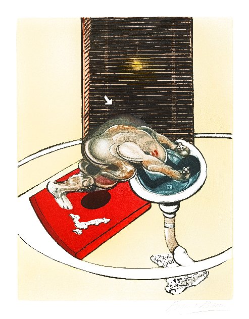 L’homme Au Lavabo  /  Figure At a Washbasin 1978 Limited Edition Print by Francis Bacon