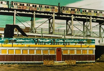 Vista Mar Inn 1980 Limited Edition Print - John Baeder Vista Mar Inn 1980 Limited Edition Print - John Baeder
