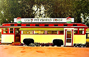 Lisi's Pittsfield Diner 1980 Limited Edition Print - John Baeder Lisi's Pittsfield Diner 1980 Limited Edition Print - John Baeder