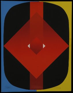 Untitled Silkscreen 1968 Limited Edition Print - Olle Baertling Untitled Silkscreen 1968 Limited Edition Print - Olle Baertling