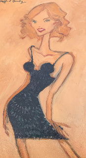 Kelly's Party Dress 2008 28x16 Original Painting - Clifford  Bailey