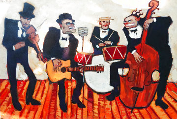 Tout Le Jour Toute La Nuit 1999 48x72 Huge Original Painting - Clifford Bailey Tout Le Jour Toute La Nuit 1999 48x72 Huge Original Painting - Clifford Bailey