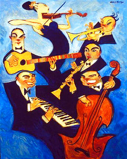 Blue Bayou 2007 54x66 Super Huge Original Painting - Clifford Bailey Blue Bayou 2007 54x66 Super Huge Original Painting - Clifford Bailey