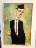 Man With Martini 1993 36x24 Original Painting by Clifford Bailey - 1