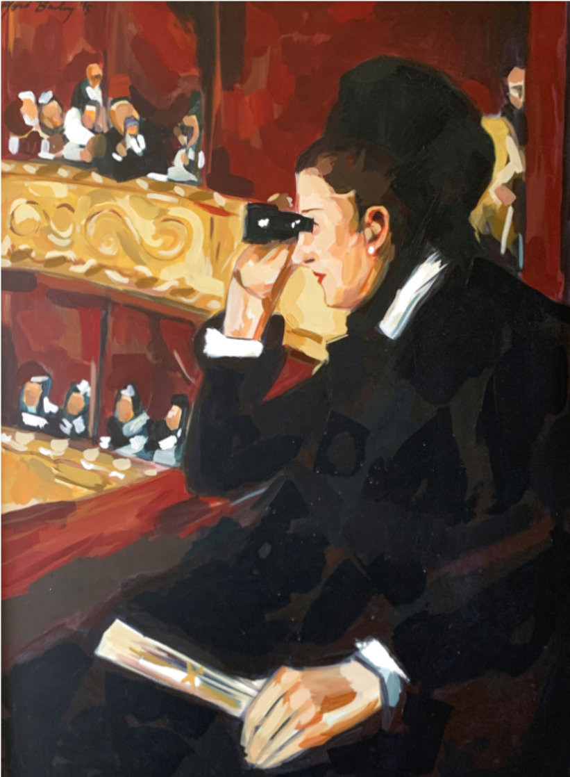 Mary Cassat, Where Are You Tonight 1995 54x42 Huge Original Painting by Clifford Bailey Mary Cassat, Where Are You Tonight 1995 54x42 Huge Original Painting by Clifford Bailey