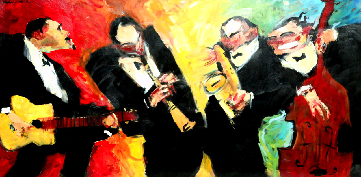 Spectrum Groove 1999 17x40 Original Painting by Clifford Bailey Spectrum Groove 1999 17x40 Original Painting by Clifford Bailey