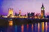 Westminster at Night 2010 18x22 - London, England Original Painting by Darren Baker - 0