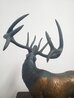 Elk Bronze Sculpture 1985 18 in Sculpture by Gerald Balciar - 5