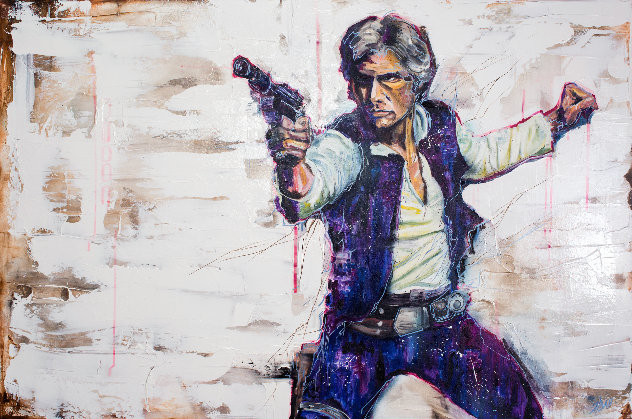 Solo AP Embellished - Harrison Ford - Star Wars Limited Edition Print by Johnathan Ball