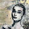 Audrey 51x36 - Huge - Audrey Hepburn Original Painting by Johnathan Ball - 1