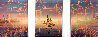 Sunrise Triptych 30x120 - Huge Mural Size Original Painting by Johnathan Ball - 0