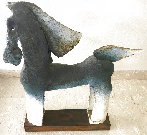 Caballo Ceramic Sculpture 1993 25 in Sculpture - John Balossi