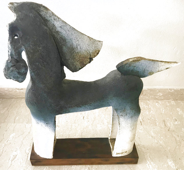 Caballo Ceramic Sculpture 1993 25 in Sculpture by John Balossi