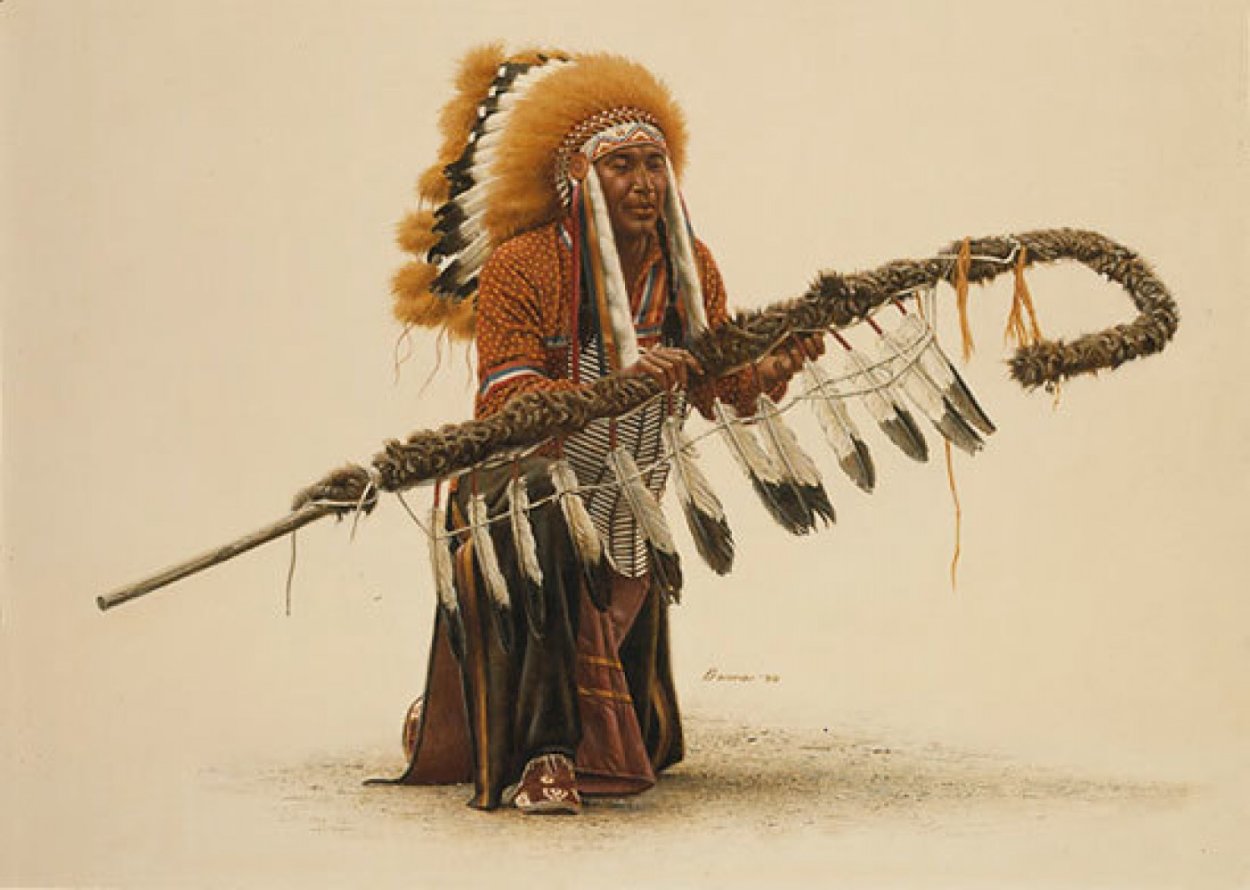 Ceremonial Lance 1991 by James Bama