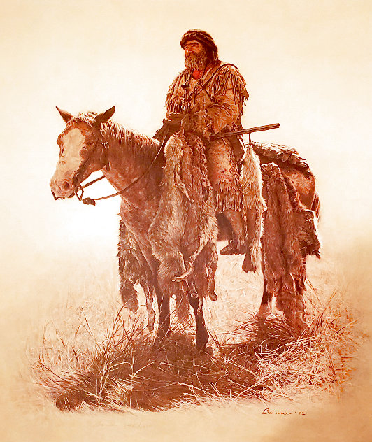 Mountain Man And His Fox 1979 Limited Edition Lithograph by James Bama ...