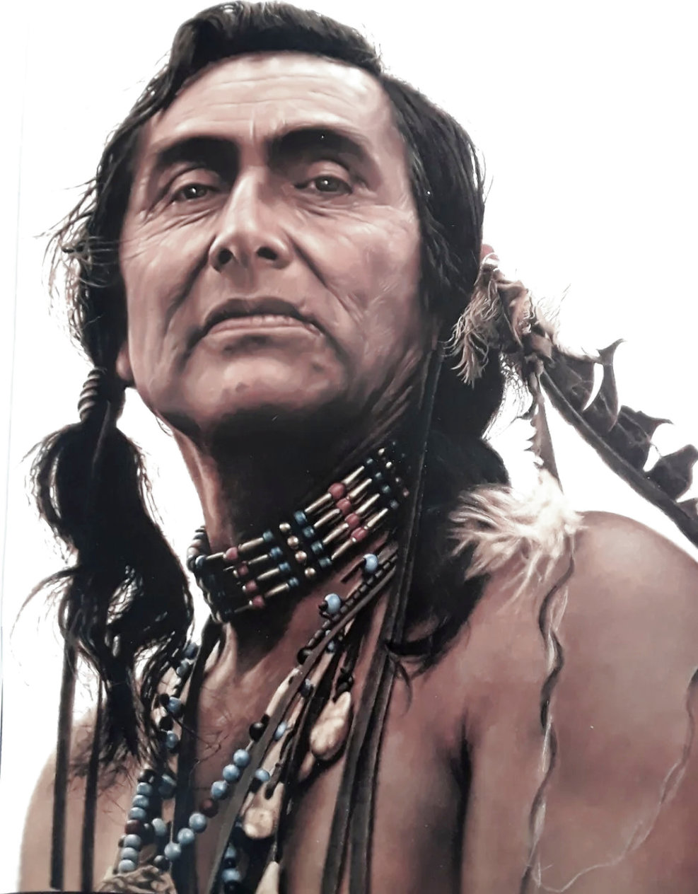 Portrait Of A Sioux 1980 Limited Edition Lithograph By James Bama - For ...