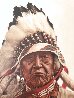 Oldest Living Crow Indian 1981 Limited Edition Print by James Bama - 2