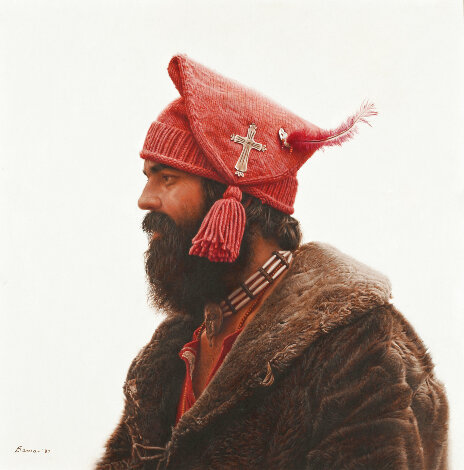 At a Mountain Man Wedding 1980 Limited Edition Print - James Bama