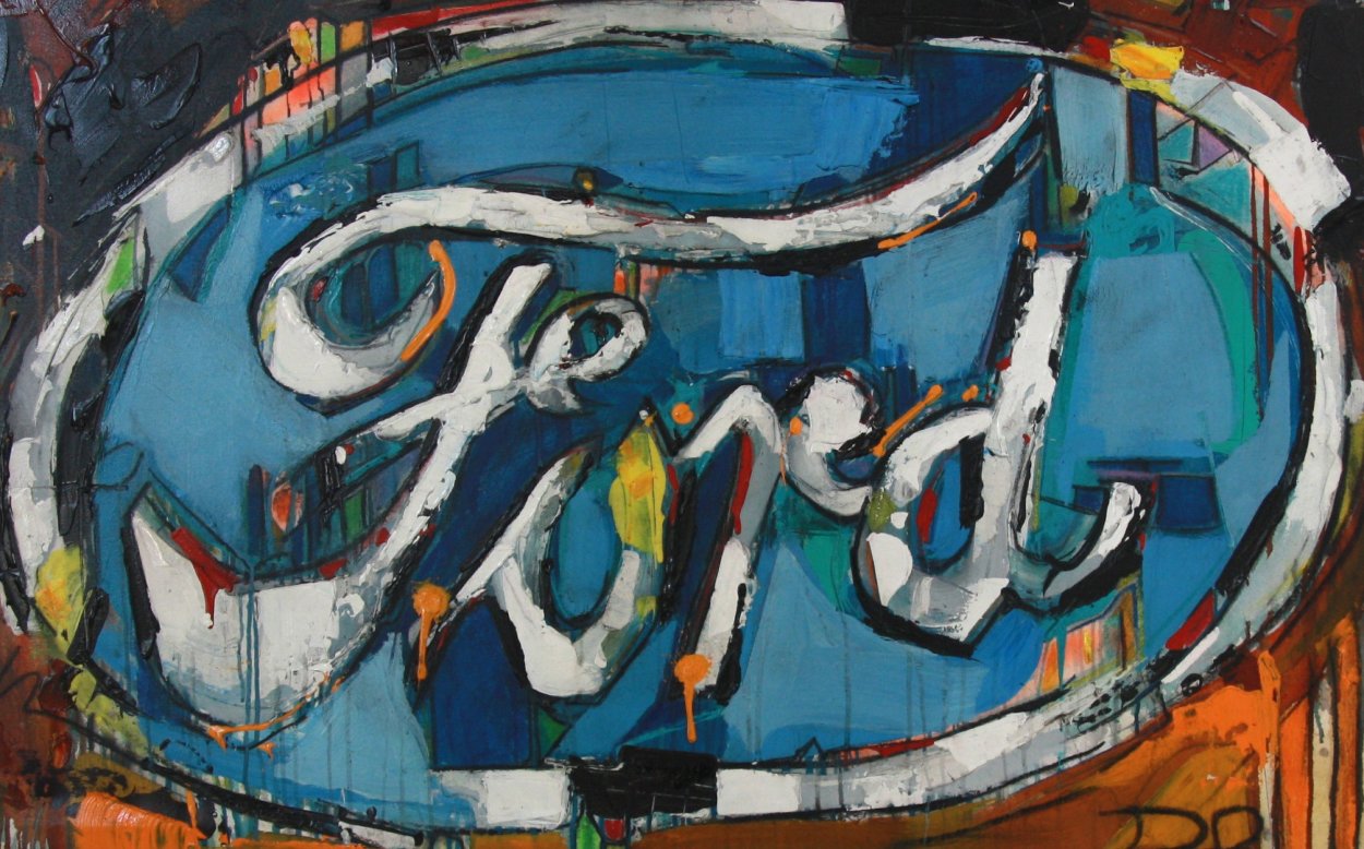 Ford 37x58 Huge Original Painting by David Banegas