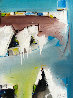 Abstract II 2012 48x21 Huge Original Painting by David Banegas - 0