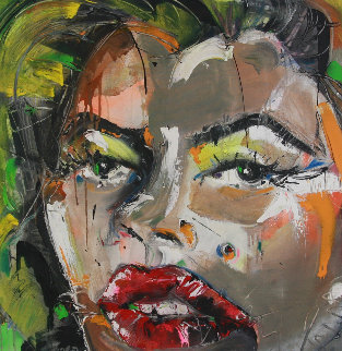 Dolores 2009 43x43 Super Huge Original Painting - David Banegas Dolores 2009 43x43 Super Huge Original Painting - David Banegas
