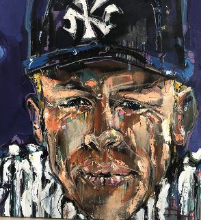 Mickey Mantle 2012 42x42 Huge Original Painting - David Banegas Mickey Mantle 2012 42x42 Huge Original Painting - David Banegas