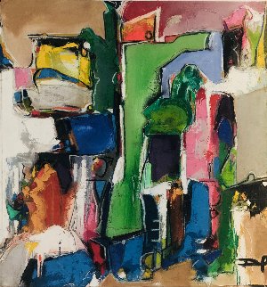 Abstract I 2012 42x39 Huge Original Painting - David Banegas Abstract I 2012 42x39 Huge Original Painting - David Banegas