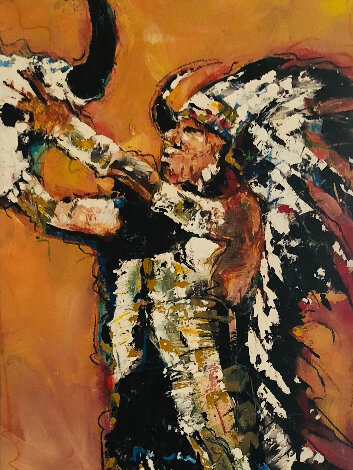 Under the Sun 2007 79x31 Huge Mural Size Original Painting - David Banegas