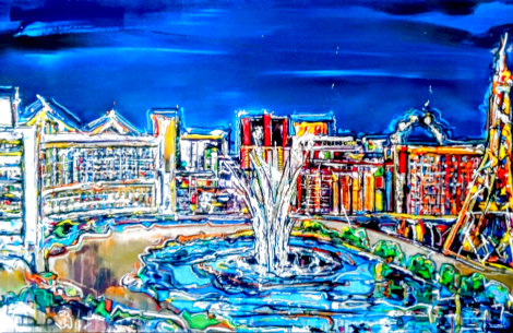 Vegas Strip 36x55 - Huge Original Painting - David Banegas