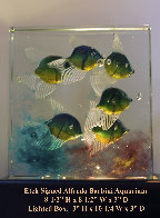 6 Fish Swimming Glass Sculpture Sculpture by Alfredo Barbini - 0