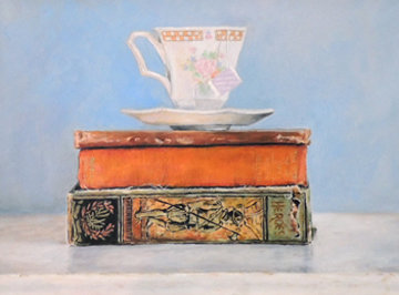 Tea Time 2016 17x14 Original Painting - Camille Barnes