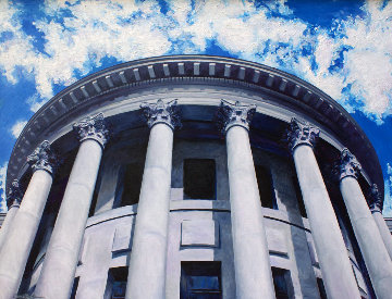 Grand Facade, Jackson, Ms 2006 36x48 Original Painting - Camille Barnes Grand Facade, Jackson, Ms 2006 36x48 Original Painting - Camille Barnes