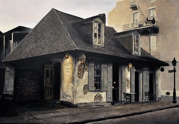 Lafitte's Blacksmith Shop - New Orleans 2013 18x26 Original Painting - Camille Barnes