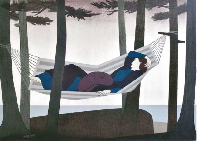 Summer Idyll 1980 HS - Huge Limited Edition Print by Will Barnet