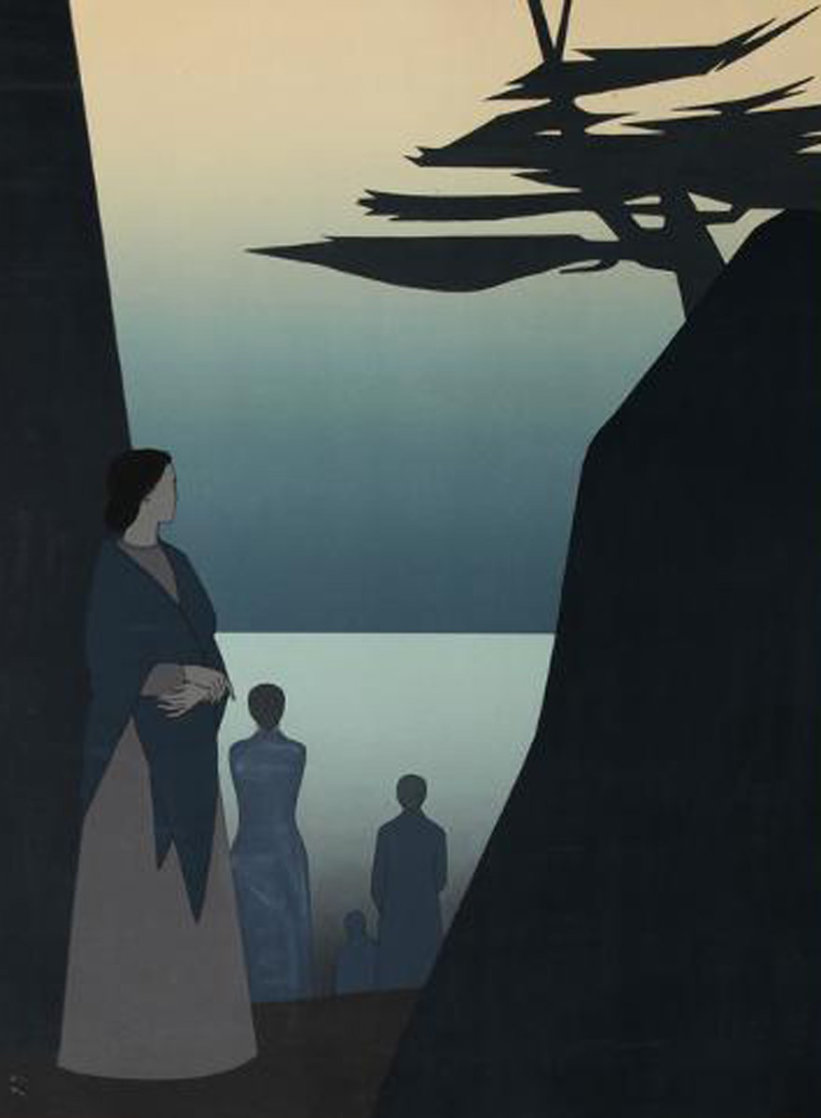 Way to the Sea 1980 40x30 Super Huge Limited Edition Print by Will Barnet Way to the Sea 1980 40x30 Super Huge Limited Edition Print by Will Barnet