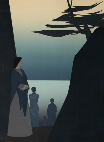 Way to the Sea 1980 40x30 Huge Limited Edition Print - Will Barnet