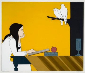 Introspection 1972 Limited Edition Print - Will Barnet Introspection 1972 Limited Edition Print - Will Barnet