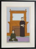 Reflection 1971 Limited Edition Print by Will Barnet - 1 Reflection 1971 Limited Edition Print by Will Barnet - 1