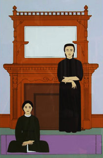 Reflection AP 1971 Limited Edition Print - Will Barnet Reflection AP 1971 Limited Edition Print - Will Barnet