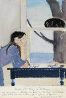 Spirit of Youth Mixed Media 23x19 Works on Paper (not prints) by Will Barnet - 1 Spirit of Youth Mixed Media 23x19 Works on Paper (not prints) by Will Barnet - 1