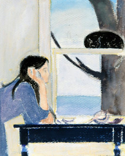 Spirit of Youth Mixed Media 23x19 Works on Paper (not prints) - Will Barnet Spirit of Youth Mixed Media 23x19 Works on Paper (not prints) - Will Barnet
