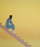 Stairway to the Sea 1982 Huge Limited Edition Print by Will Barnet - 0