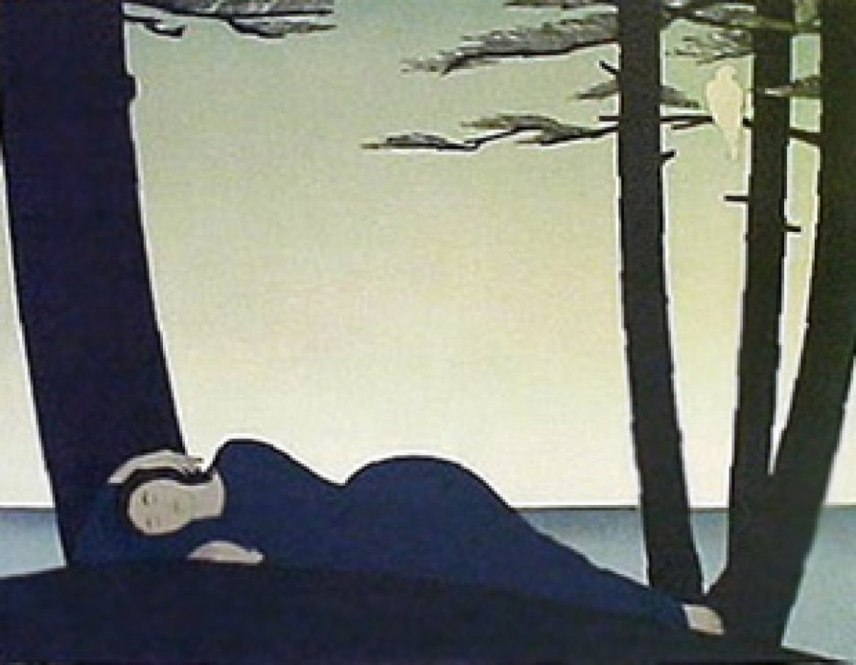 Reclining Woman 1982 Limited Edition Print by Will Barnet Reclining Woman 1982 Limited Edition Print by Will Barnet