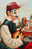 Seduzione Di Mandolino 2015 47x43 Original Painting by Edgar Barrios - 2 Seduzione Di Mandolino 2015 47x43 Original Painting by Edgar Barrios - 2