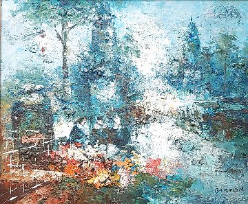 Untitled Cityscape 20x24 Original Painting - Edward Barton Untitled Cityscape 20x24 Original Painting - Edward Barton