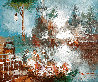 Untitled Cityscape 20x23 Original Painting by Edward Barton - 0