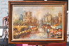 Untitled Parisian Cityscape 1946 42x31 - France Original Painting by Edward Barton - 3