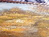 Untitled Early Landscape 1960 34x55 - Huge Original Painting by Edward Barton - 5