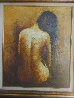 Seated Female 1980 31x27 Original Painting by Edward Barton - 3